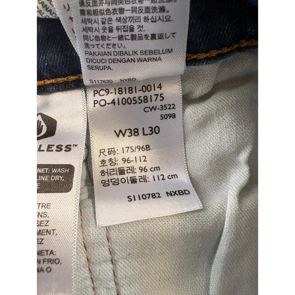 Levis 541 Athletic Taper Jeans Mens 38x30 Blue Stretch WaterLess